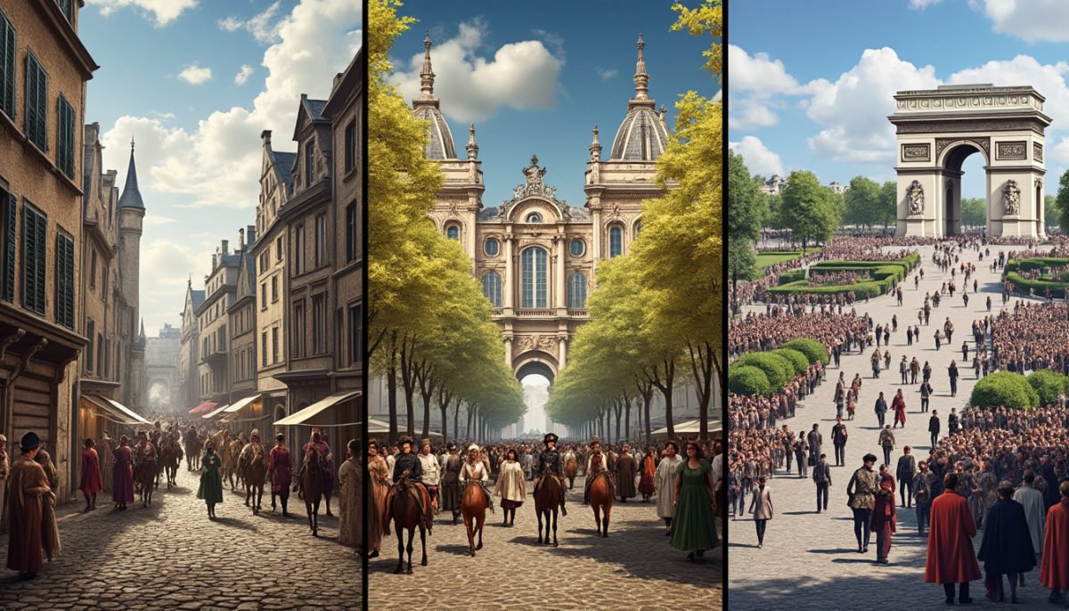 explore the rich history of paris from the middle ages to the age of napoleon in this concise and captivating journey through the city's iconic eras.