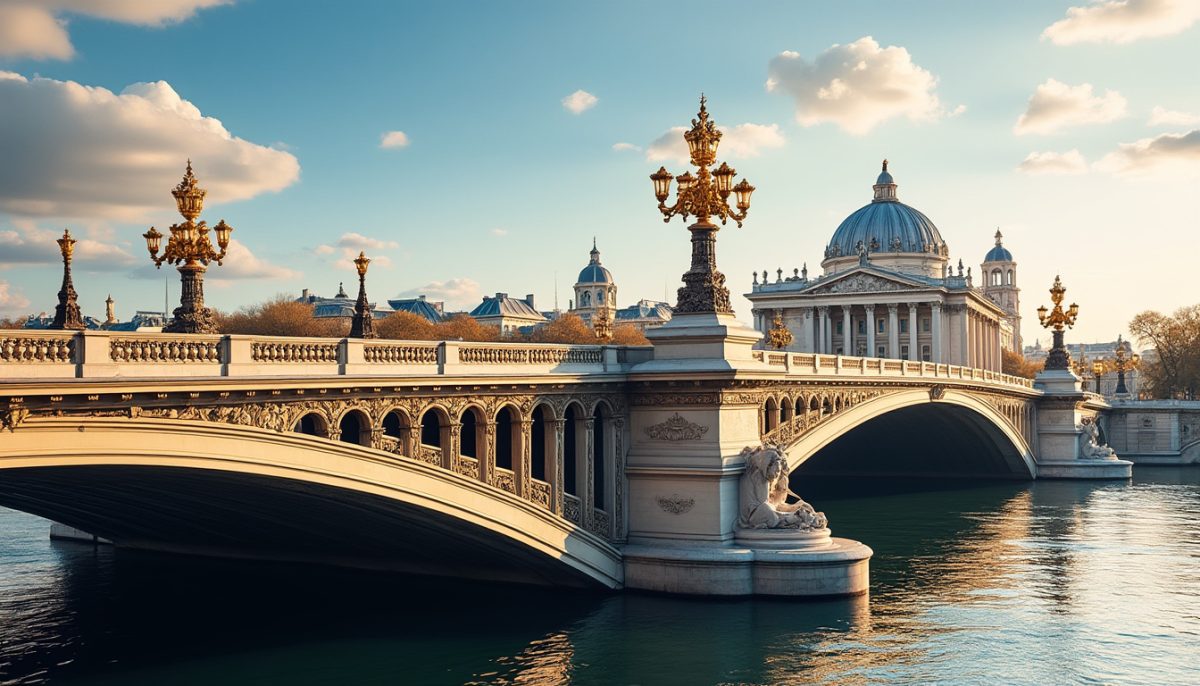 discover the alexandre iii bridge in paris, a stunning landmark rich in history and architectural beauty, offering breathtaking views of the seine and the city's iconic monuments.