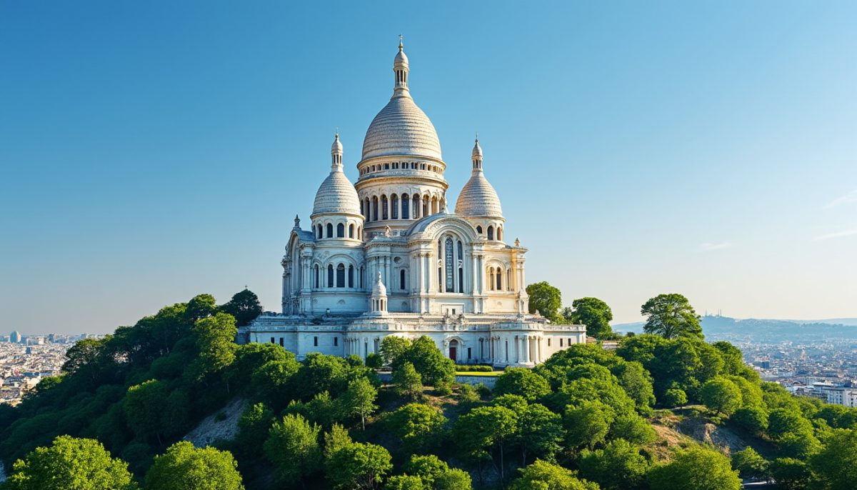 discover the basilica of sacré-cœur, the iconic white church perched atop montmartre hill in paris, offering stunning views and rich history.