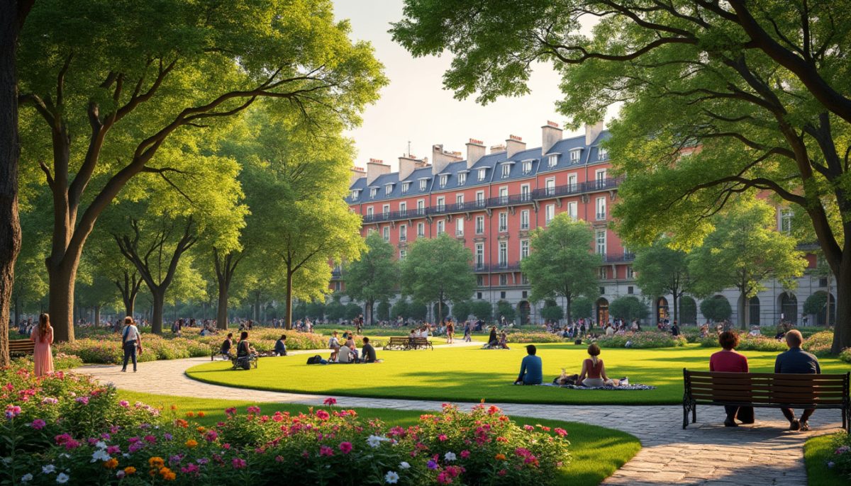 explore belleville park, an 11-acre green paradise in paris's lively 20th arrondissement, offering serene gardens, scenic views, and a perfect escape in the city.