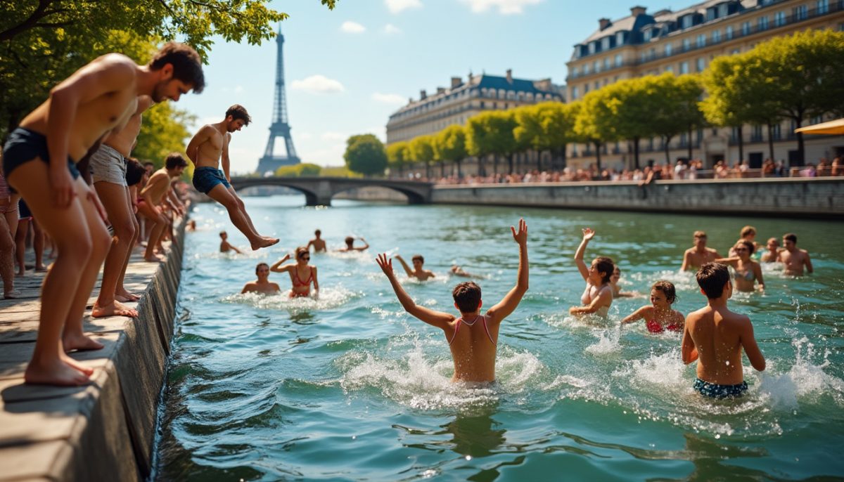 discover the joy of swimming in the seine as paris welcomes summer with its new aquatic initiative, inviting locals and visitors to embrace the city's refreshing river experiences.