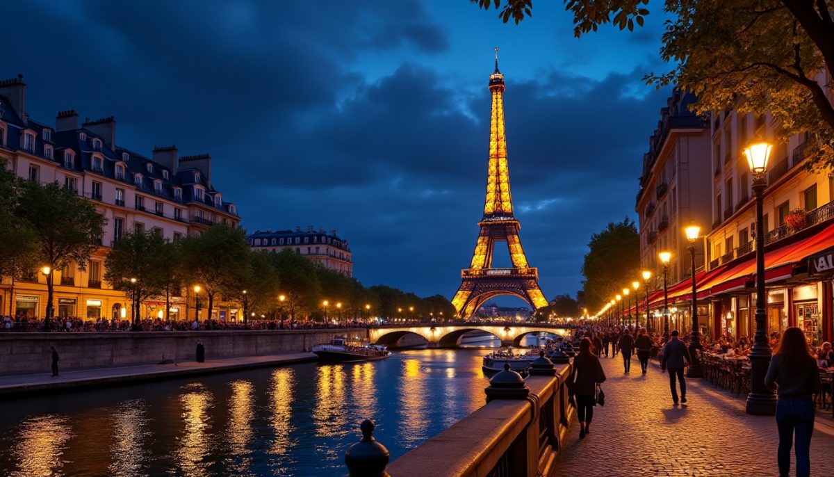 discover the magic of paris after dark and explore the city's iconic landmarks, vibrant nightlife, and charming streets illuminated by twinkling lights.