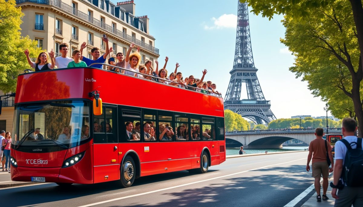 discover the excitement of paris from a unique perspective with our open-top bus tour. enjoy stunning views, iconic landmarks, and unforgettable adventures across the city of light.