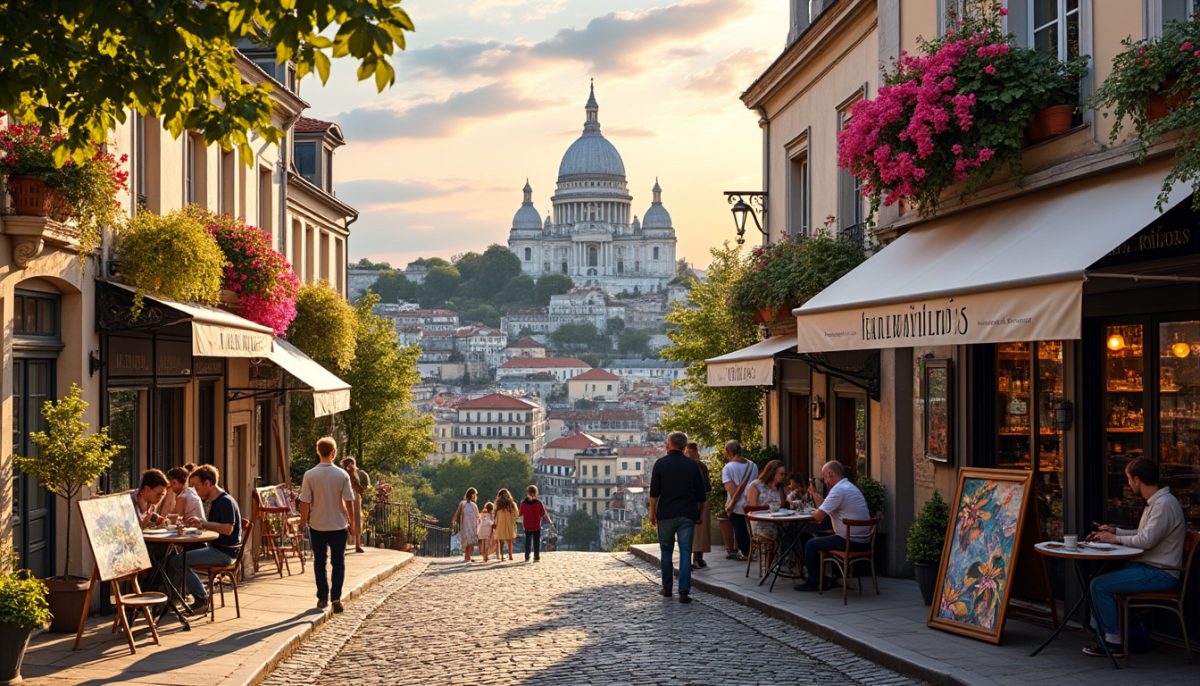discover the charm of montmartre with three scenic walks through paris's iconic hilltop village, exploring its artistic heritage, quaint streets, and breathtaking views.