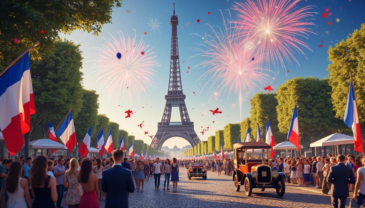 discover the vibrant celebrations of bastille day in paris, where the city comes alive with fireworks, parades, and festive events every july 14th.
