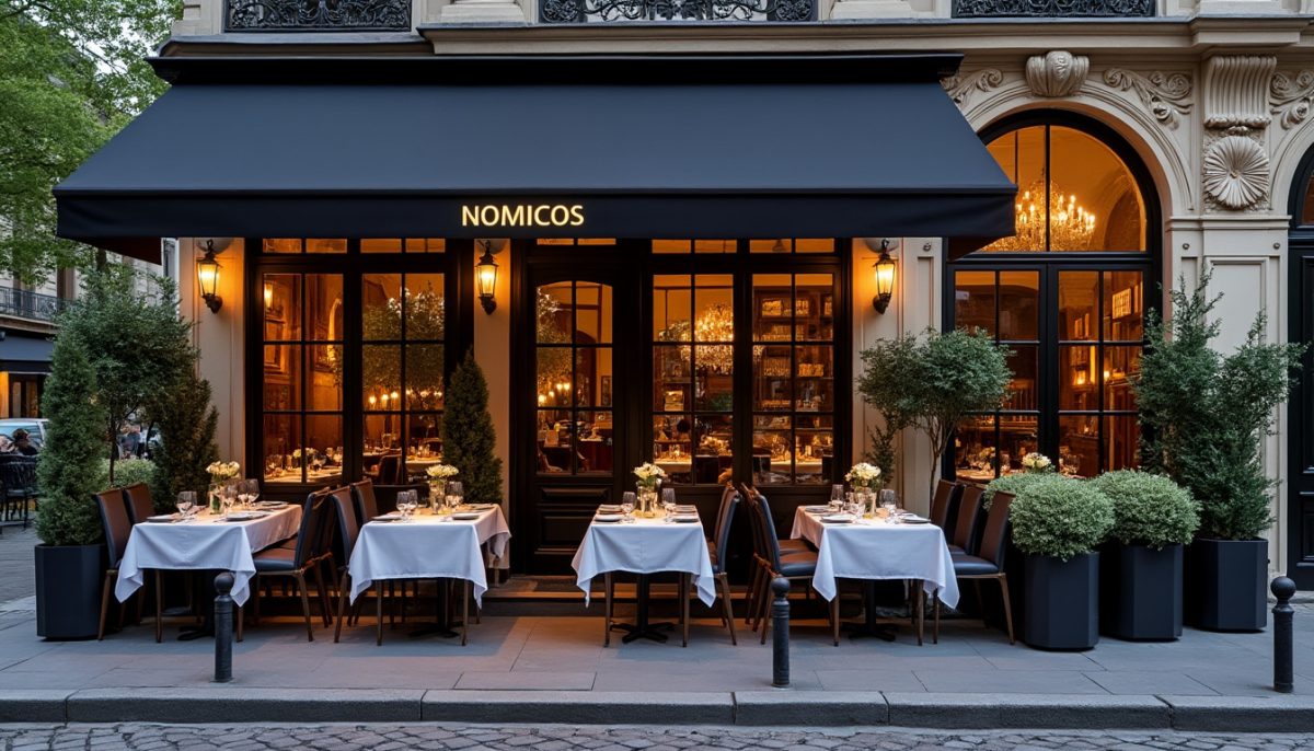 discover nomicos restaurant, a michelin-starred gem located in paris' 16th arrondissement, offering exquisite french cuisine in an elegant setting.