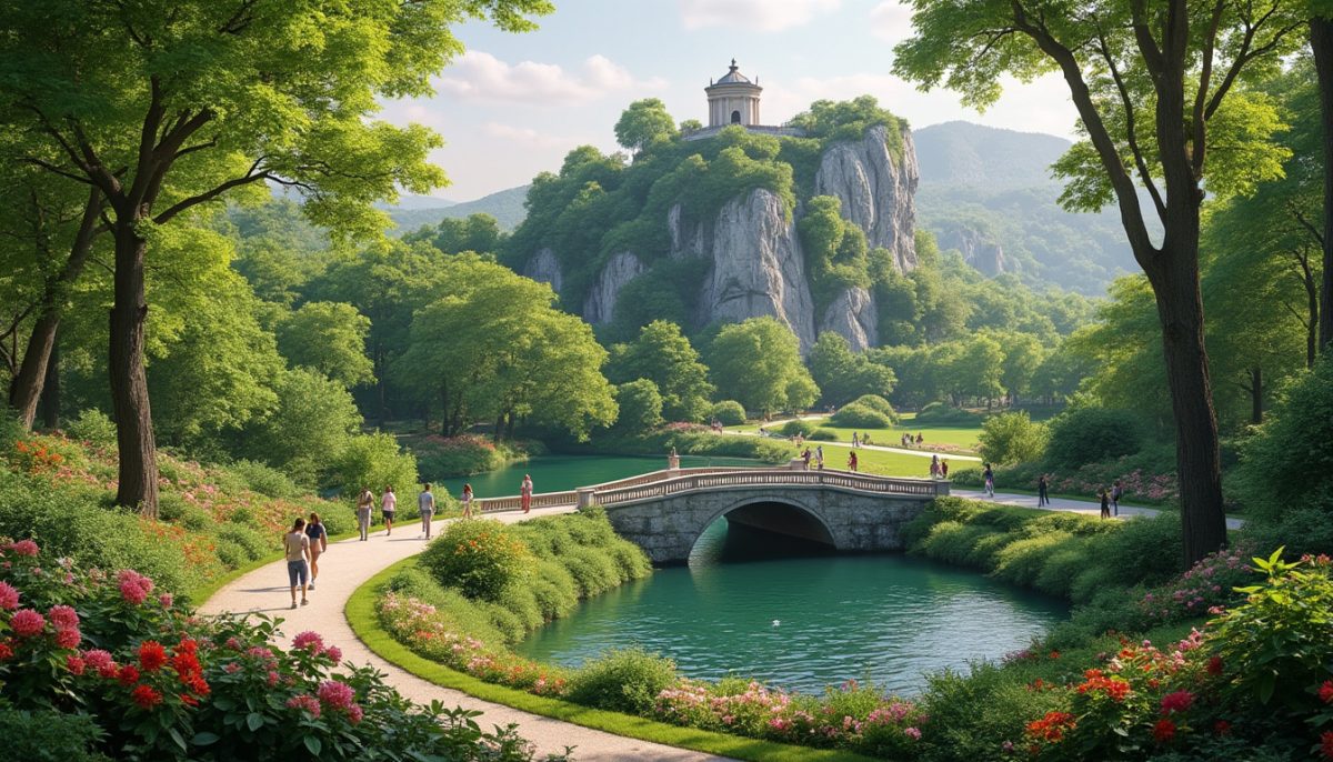 discover parc des buttes-chaumont in paris, a stunning urban park that transformed a historic gallows hill into a vibrant, lush oasis perfect for relaxation and exploration.