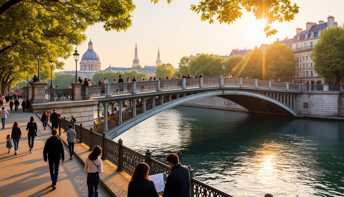 explore the charm of paris by strolling across six iconic pedestrian bridges over the seine, each offering unique views and a glimpse into the city's rich history.